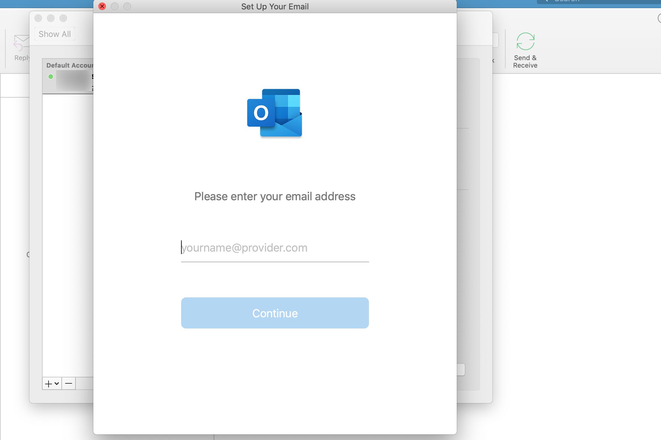 cant get my gmail on outlook for mac